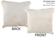 Solid White 16"x16" Brazilian Cowhide Pillow #75018 by Hudson Hides