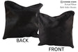 Solid Black 16"x16" Brazilian Cowhide Pillow #75022 by Hudson Hides