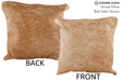 Beige 16"x16" Brazilian Cowhide Pillow #75049 by Hudson Hides