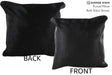 Solid Black 16"x16" Brazilian Cowhide Pillow #75056 by Hudson Hides