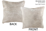 Grey 16"x16" Brazilian Cowhide Pillow #75080 by Hudson Hides