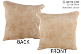 Beige 16"x16" Brazilian Cowhide Pillow #75083 by Hudson Hides