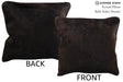 Solid Black 16"x16" Brazilian Cowhide Pillow #75093 by Hudson Hides