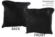 Solid Black 16"x16" Brazilian Cowhide Pillow #75097 by Hudson Hides