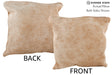 Beige 16"x16" Brazilian Cowhide Pillow #75106 by Hudson Hides