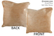 Beige 16"x16" Brazilian Cowhide Pillow #75115 by Hudson Hides