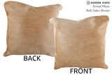 Beige 16"x16" Brazilian Cowhide Pillow #75115 by Hudson Hides