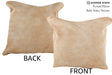 Beige 16"x16" Brazilian Cowhide Pillow #75172 by Hudson Hides