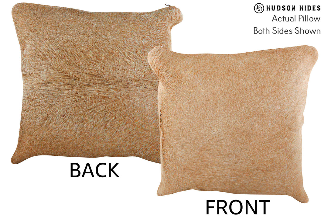 Beige Pillow 16"x16"#75182 by Hudson Hides