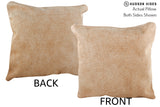 Beige 16"x16" Brazilian Cowhide Pillow #75220 by Hudson Hides