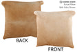 Beige 16"x16" Brazilian Cowhide Pillow #75225 by Hudson Hides