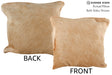 Beige 16"x16" Brazilian Cowhide Pillow #75238 by Hudson Hides