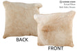 Beige 16"x16" Brazilian Cowhide Pillow #75261 by Hudson Hides