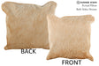 Beige 16"x16" Brazilian Cowhide Pillow #75283 by Hudson Hides