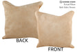 Beige 16"x16" Brazilian Cowhide Pillow #75293 by Hudson Hides