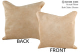 Beige 16"x16" Brazilian Cowhide Pillow #75293 by Hudson Hides