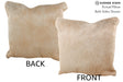 Beige 16"x16" Brazilian Cowhide Pillow #75304 by Hudson Hides