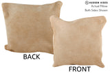 Beige 16"x16" Brazilian Cowhide Pillow #75335 by Hudson Hides