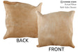 Beige 20"x20" Brazilian Cowhide Pillow #75531 by Hudson Hides
