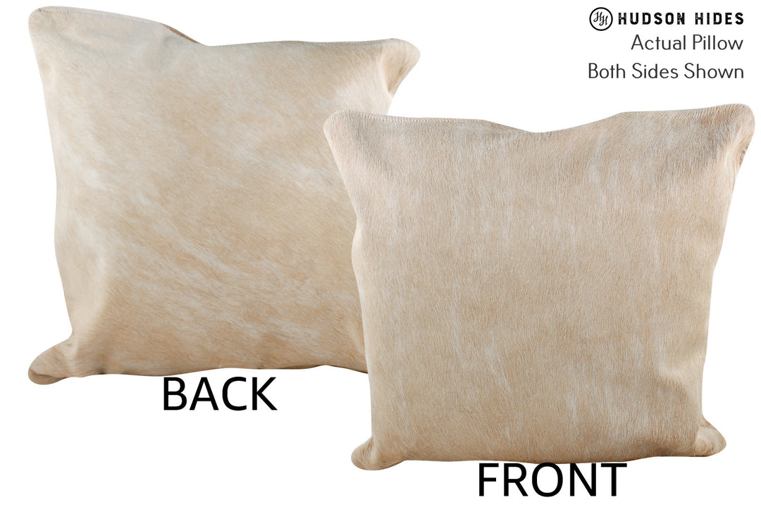 Beige Pillow 20"x20"#75616 by Hudson Hides