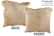 Beige 20"x20" Brazilian Cowhide Pillow #75627 by Hudson Hides