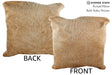 Beige 20"x20" Brazilian Cowhide Pillow #75739 by Hudson Hides