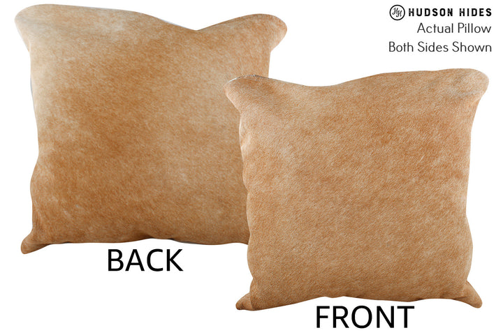 Beige 20"x20" Brazilian Cowhide Pillow #75756 by Hudson Hides