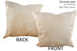 Beige 20"x20" Brazilian Cowhide Pillow #75763 by Hudson Hides