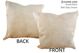 Beige 20"x20" Brazilian Cowhide Pillow #75763 by Hudson Hides