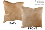 Beige 20"x20" Brazilian Cowhide Pillow #75818 by Hudson Hides