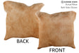 Beige 20"x20" Brazilian Cowhide Pillow #75822 by Hudson Hides