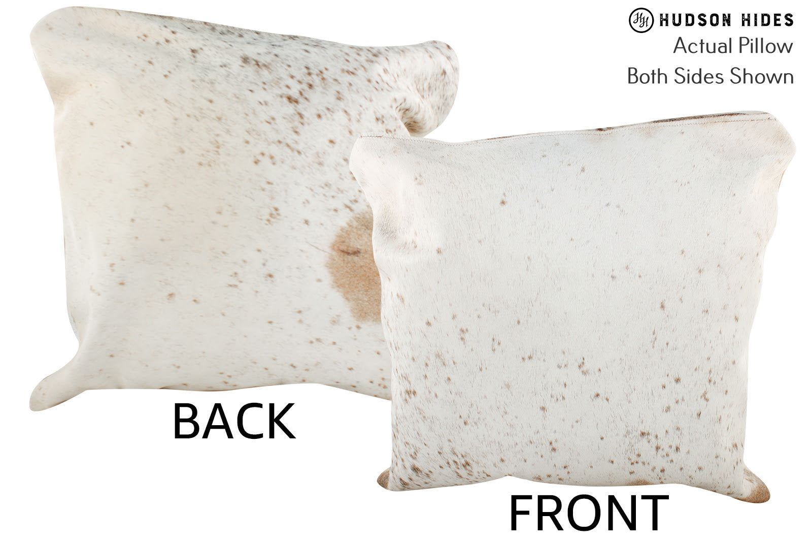 Salt and Pepper Brown Cowhide Pillow #75849