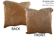 Grey with Beige 20"x20" Brazilian Cowhide Pillow #76011 by Hudson Hides