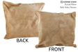 Beige 20"x20" Brazilian Cowhide Pillow #76042 by Hudson Hides