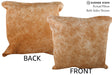 Beige 20"x20" Brazilian Cowhide Pillow #76160 by Hudson Hides