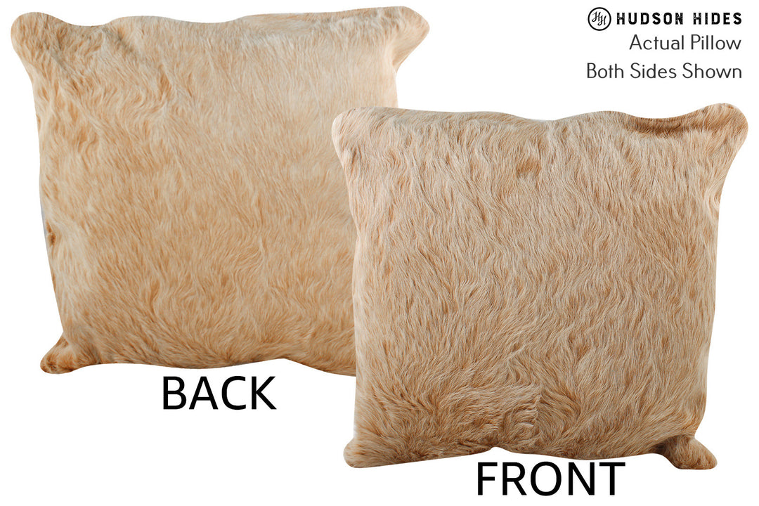 Beige Pillow 20"x20"#76219 by Hudson Hides