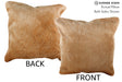 Beige 20"x20" Brazilian Cowhide Pillow #76225 by Hudson Hides