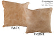 Beige 20"x20" Brazilian Cowhide Pillow #76231 by Hudson Hides