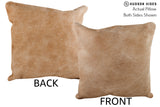 Beige 20"x20" Brazilian Cowhide Pillow #76231 by Hudson Hides