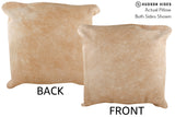 Beige 20"x20" Brazilian Cowhide Pillow #76273 by Hudson Hides