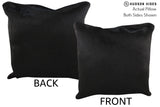 Solid Black 20"x20" Brazilian Cowhide Pillow #76288 by Hudson Hides