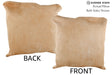 Beige 20"x20" Brazilian Cowhide Pillow #76293 by Hudson Hides