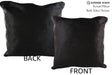 Solid Black 20"x20" Brazilian Cowhide Pillow #76301 by Hudson Hides