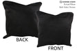Solid Black 20"x20" Brazilian Cowhide Pillow #76312 by Hudson Hides