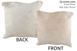 Beige 20"x20" Brazilian Cowhide Pillow #76334 by Hudson Hides