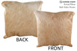 Beige 20"x20" Brazilian Cowhide Pillow #76345 by Hudson Hides