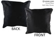 Solid Black 20"x20" Brazilian Cowhide Pillow #76357 by Hudson Hides