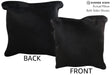 Solid Black 20"x20" Brazilian Cowhide Pillow #76401 by Hudson Hides