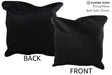 Solid Black 20"x20" Brazilian Cowhide Pillow #76433 by Hudson Hides