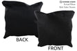 Solid Black 20"x20" Brazilian Cowhide Pillow #76450 by Hudson Hides
